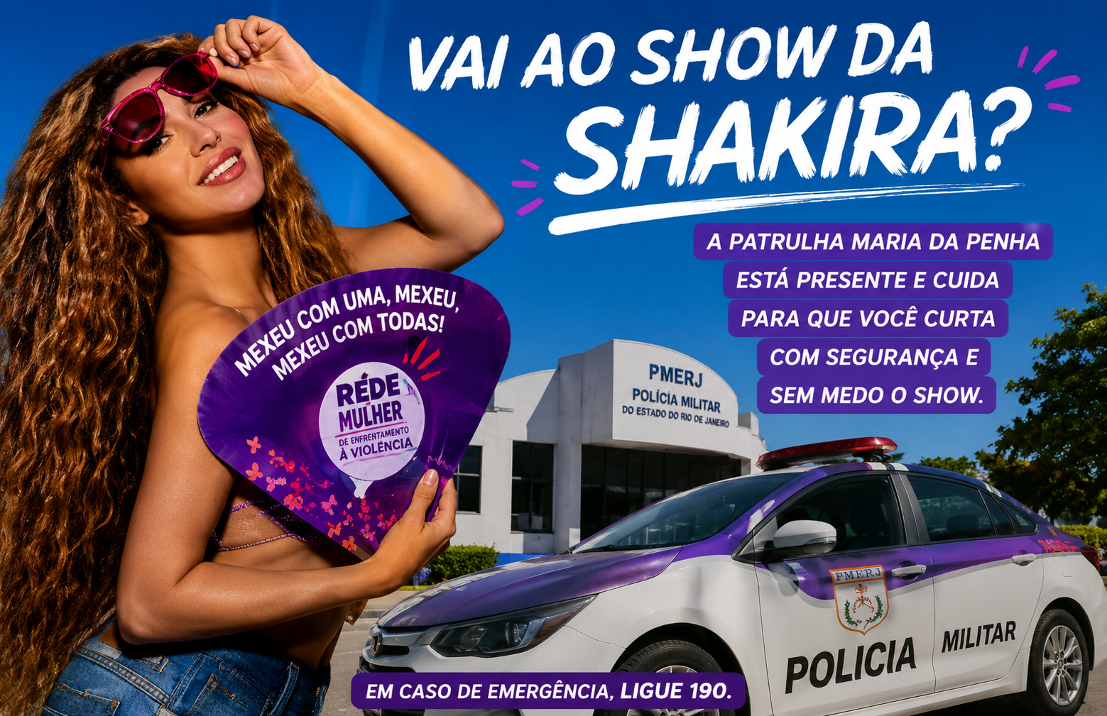 Campanha informativa da Patrulha Maria da Penha